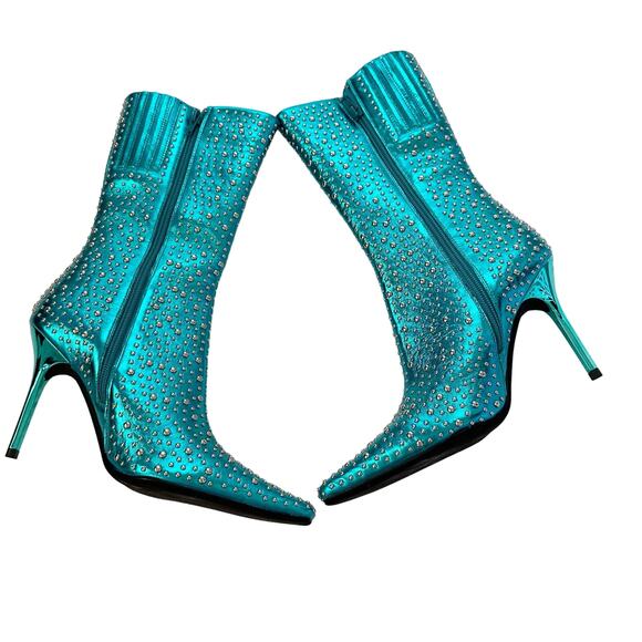 Jeffrey Campbell Iconic Bootie 6.5 Blue NEW - Picture 4 of 10